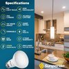 Sunperian BR20 LED Flood Light Bulbs 6W (50W Equivalent) 550LM Dimmable E26 Base 12-Pack SP34001-12PK